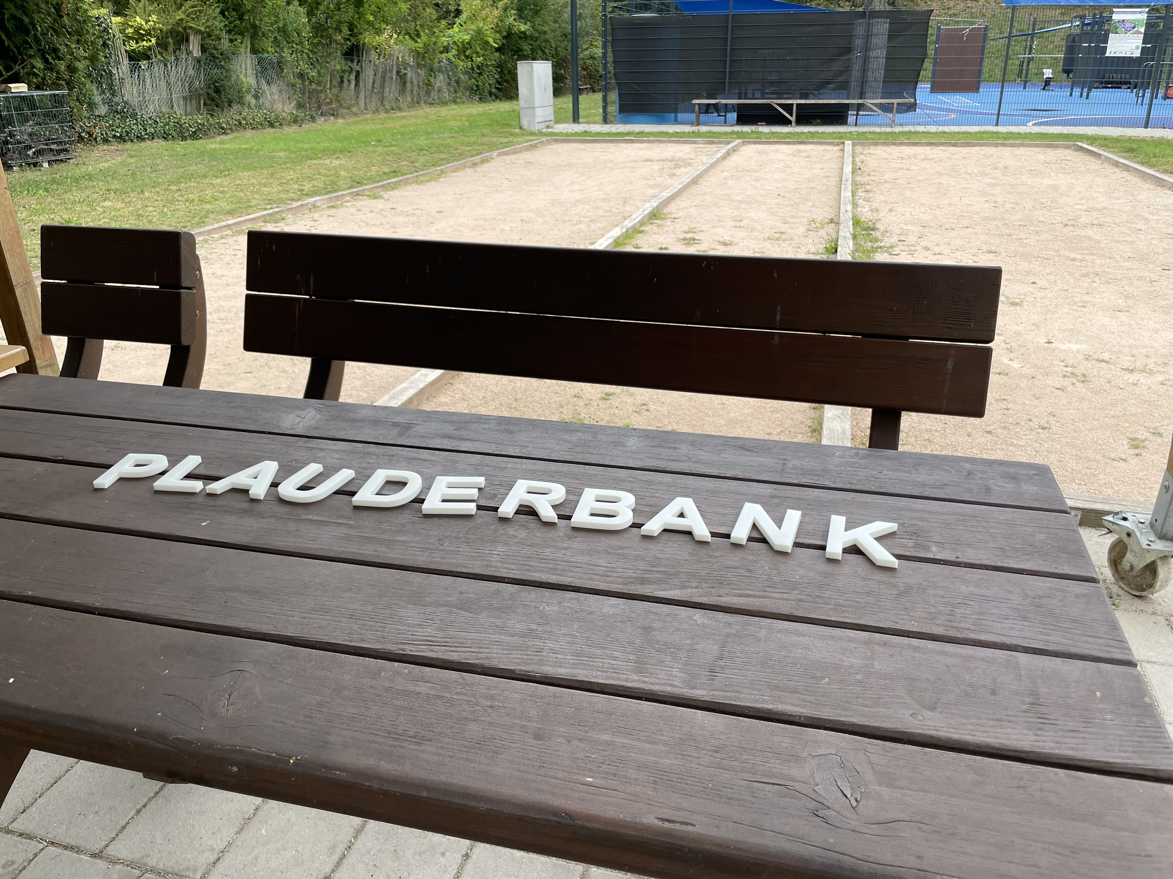 Bild der Plauderbank: Plauderbank TSV Bulach